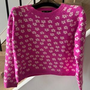 Leila + Luxe pink sweater size Small